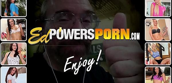  Amateur rides Ed Powers cock in porno